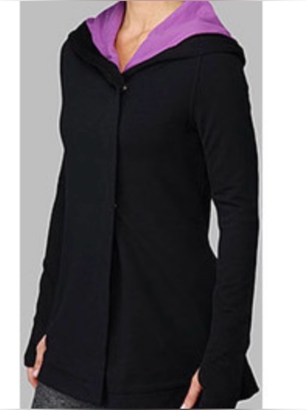 Lululemon Awareness Wrap Ombre Black Purple Jacket Size 4